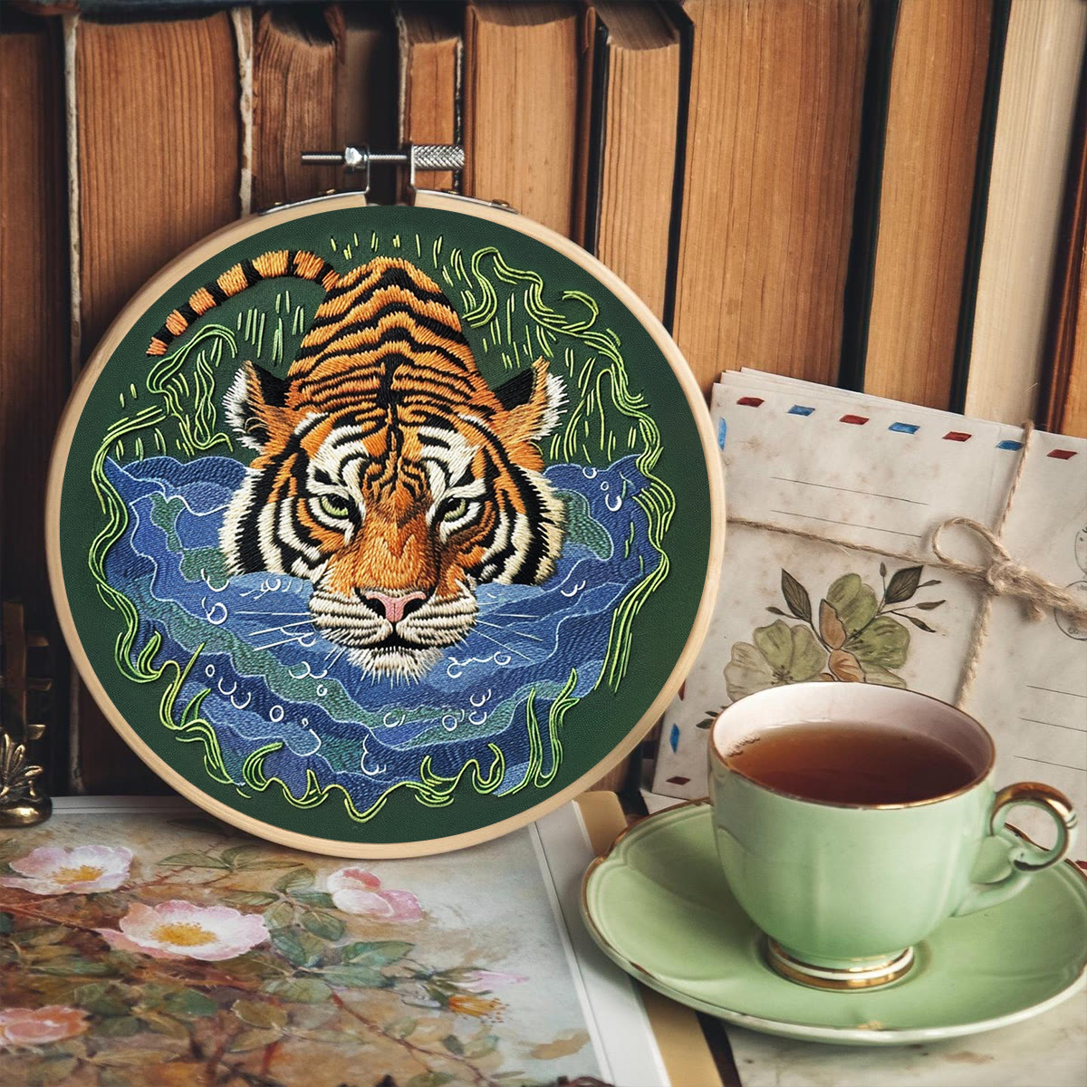 Rubbyoo Embroidery Kit-   Tiger In Jungle - image 8