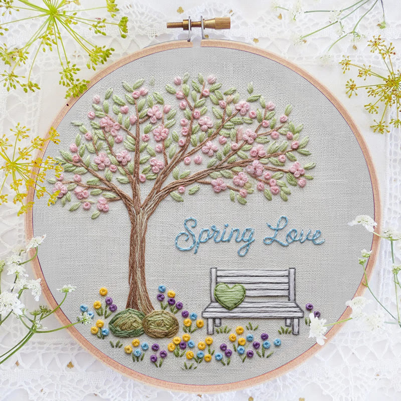 Rubbyoo Embroidery Kit - Spring Love | Diy Valentine's Day Gift |handmade Hoop Art  - image 5