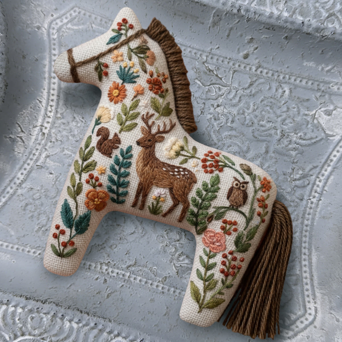 Rubbyoo Dala Horse Embroidery Kit - Woodland Creature Medley | Whimsical Handcraft | Charming Gift Pick - image 9
