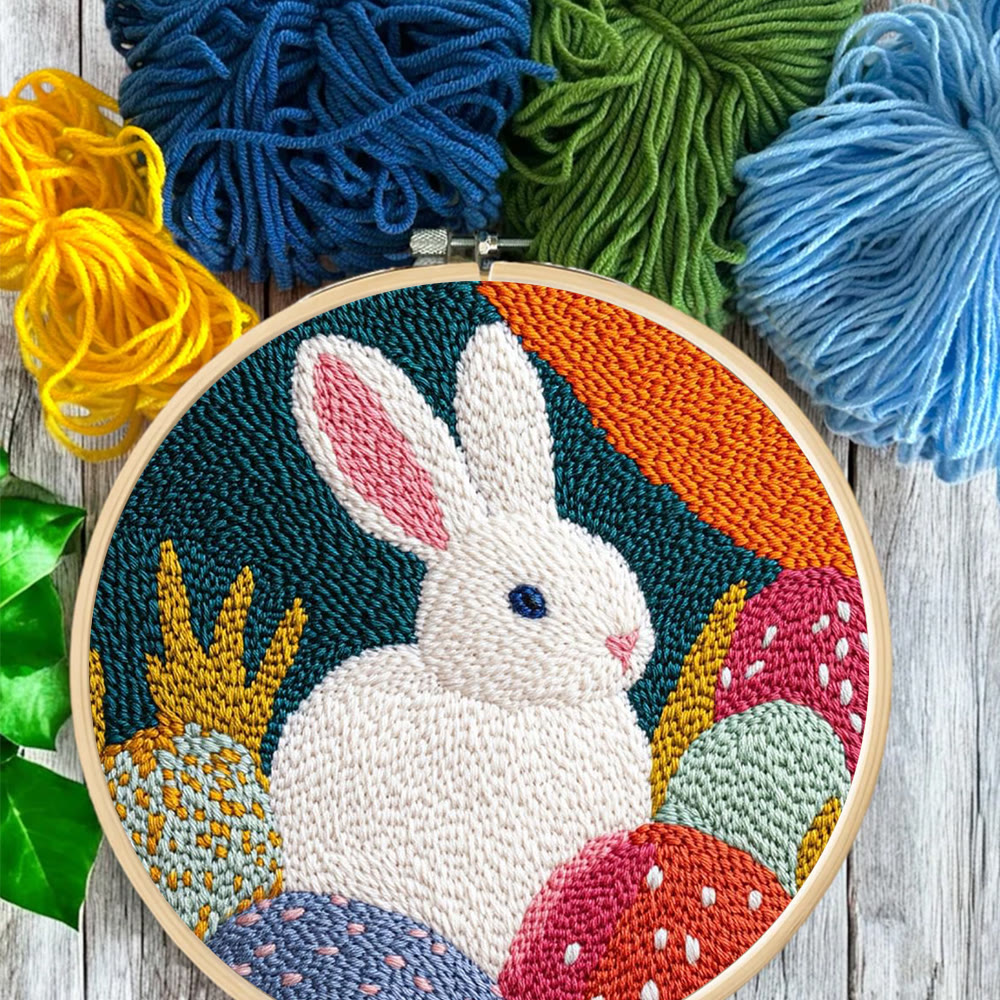 Easter Egg Bunny Punch Needle Kit - Joyful DIY | Festive Holiday Treasure - image 11