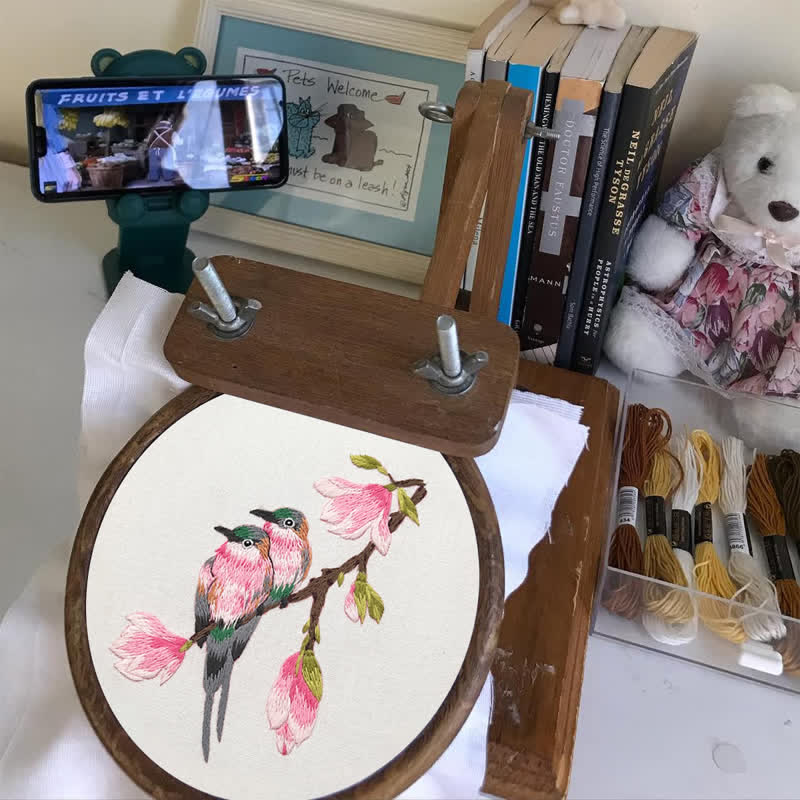 Rubbyoo Embroidery Kit - Birds On Branch - image 7