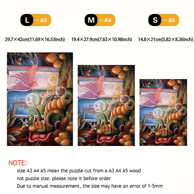 Rubbyoo Dragon Fairy - Wooden Jigsaw Puzzle