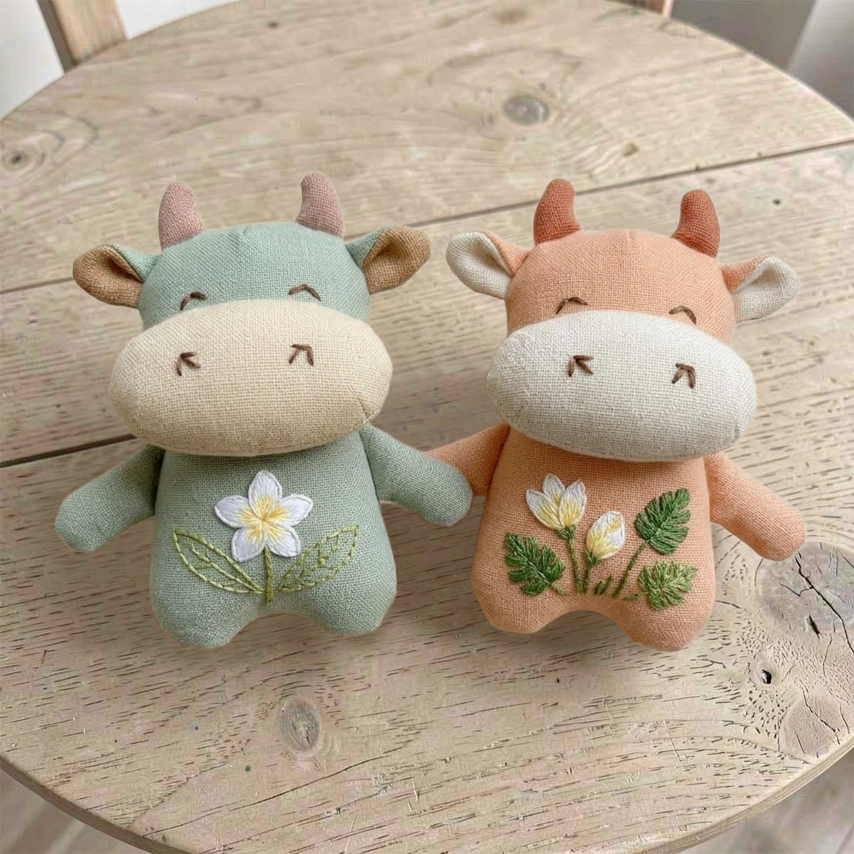 Rubbyoo Stuffed Cow Embroidery Kit | Pretty  Sunflower Pattern | Statement Bag Accessory - image 5