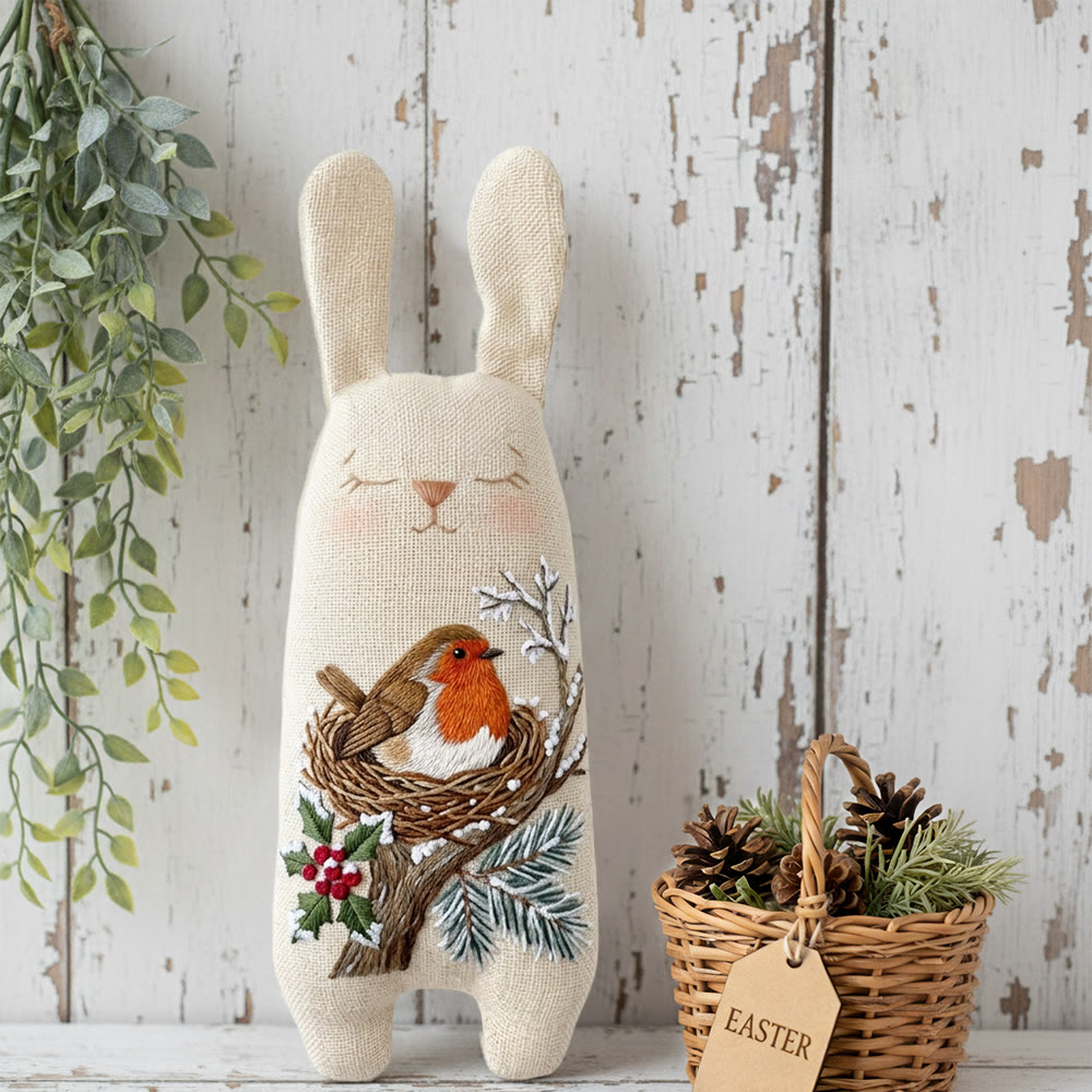 Rubbyoo Bunny Toy Embroidery Kit -  Whimsical Dolls | Beginner Embroidery |  Gifts For Children  - image 2