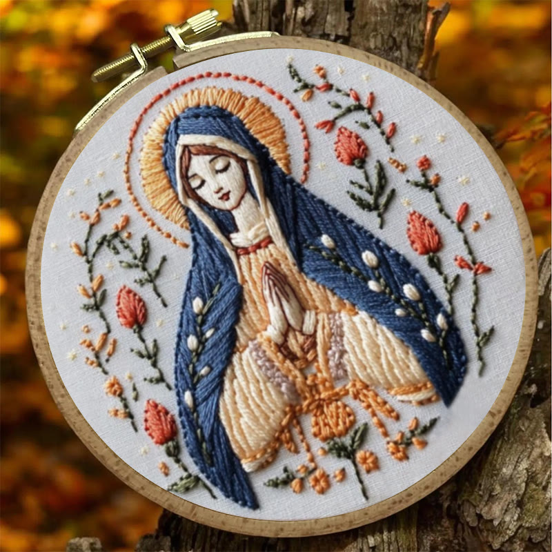 Rubbyoo Embroidery Kit - Virgin Mary | Catholic Religious Handicraft | Perfect For Christian Gift  - image 7