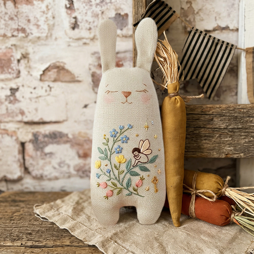Rubbyoo Bunny Toy Embroidery Kit - The Flower Fairy | Diy Kit Kids | Diy Embroidery Kit - image 9