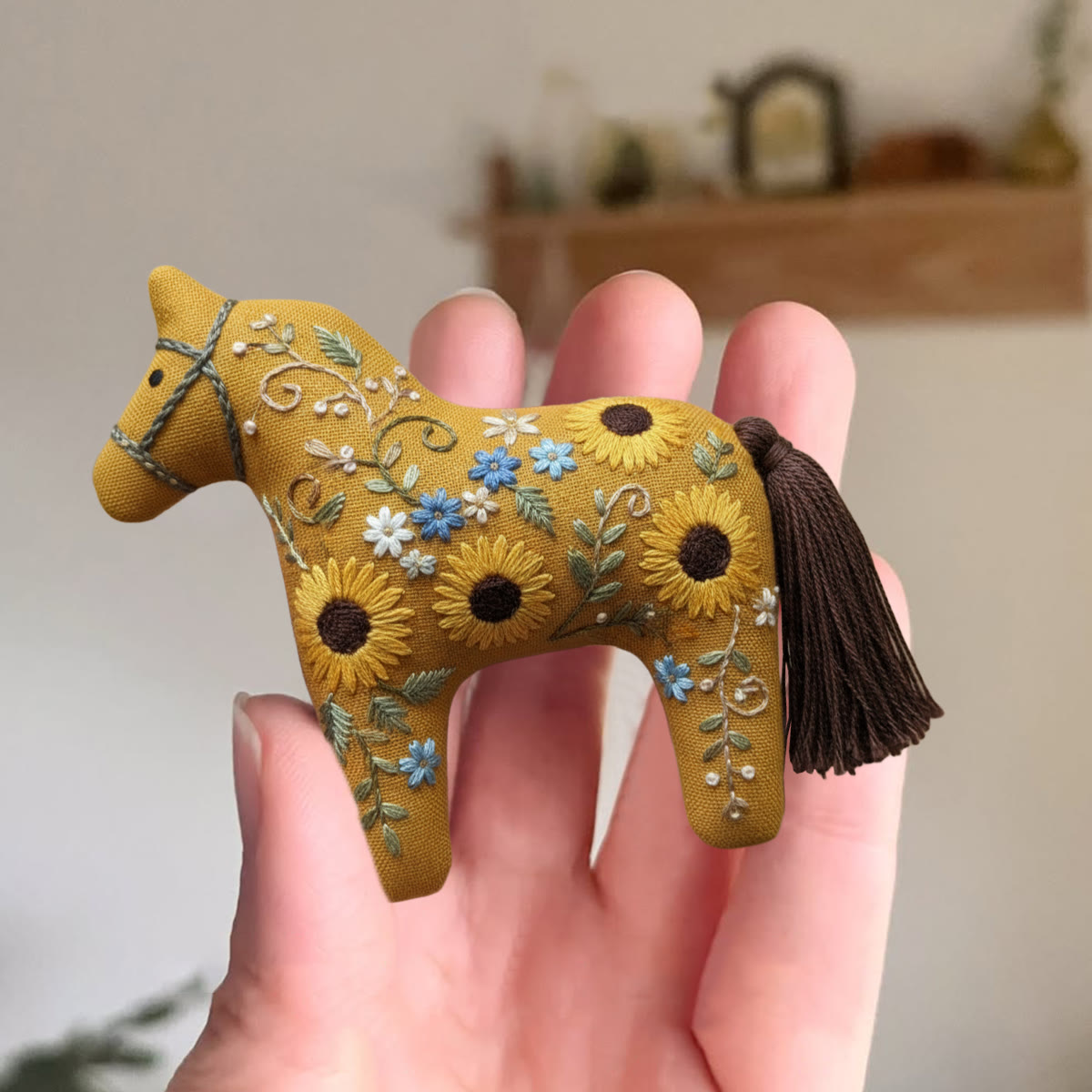 Rubbyoo Horse Embroidery Kit - Sunflower | Unique Birthday Gift | Nice For Her - image 8