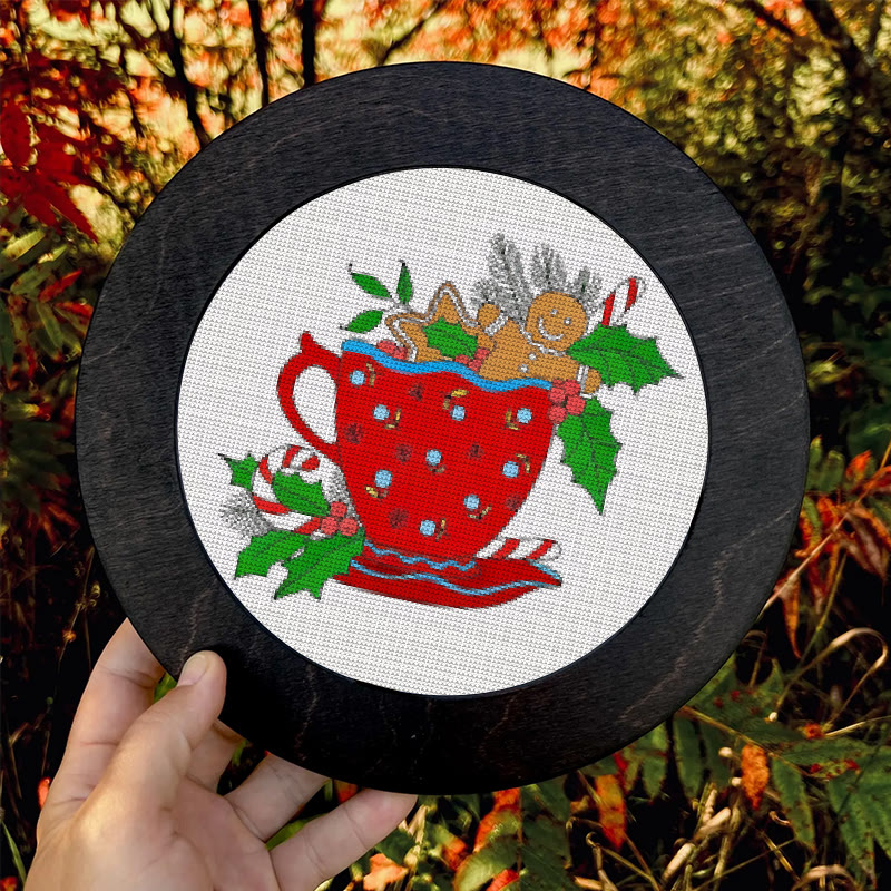 Cross Stitch Kit - Christmas Cup | Winter Needle Artwork | Unique Holiday  Collection - image 9
