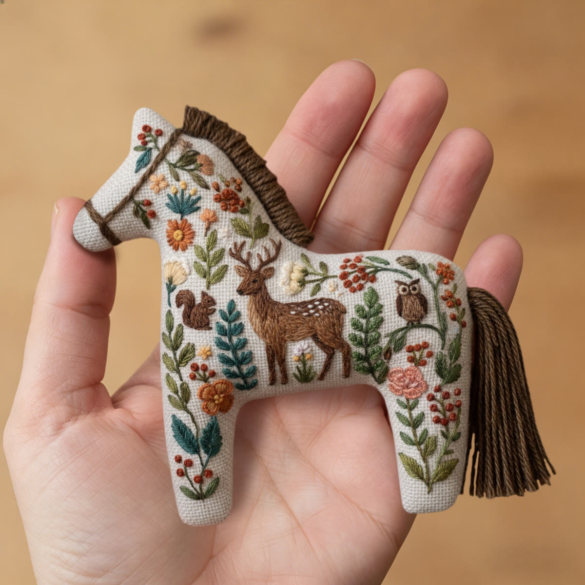 Rubbyoo Dala Horse Embroidery Kit - Woodland Creature Medley | Whimsical Handcraft | Charming Gift Pick - image 6