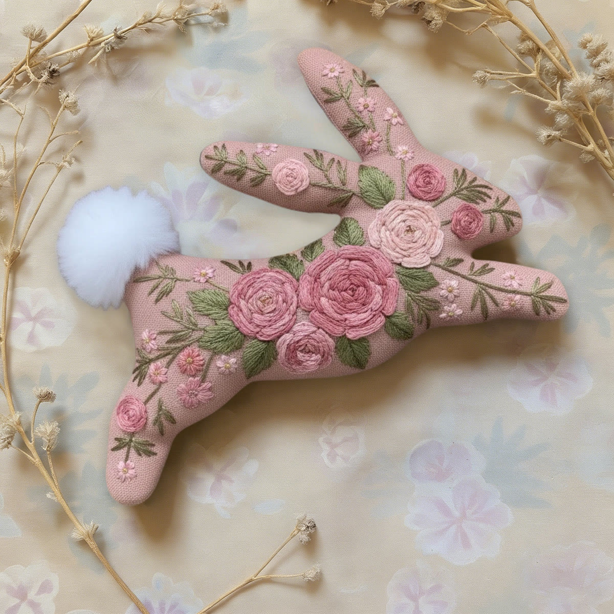 Rubbyoo Rabbit Embroidery Kit - Fascinating Rose | Unique Floral Art | Perfect Gift For Her - image 5