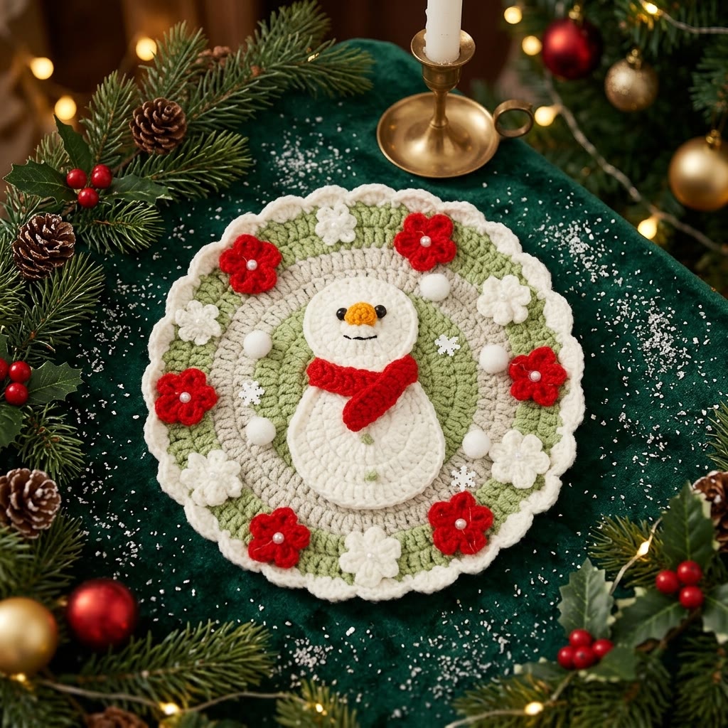 Rubbyoo Charming Holiday Coasters - Lovely Festive Crochet Art | Cozy Seasonal Table Decor - image 8
