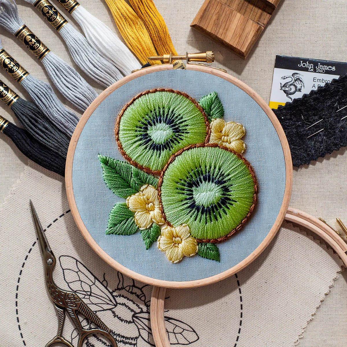 Rubbyoo Embroidery Kit-  Kiwi Fruit - image 9