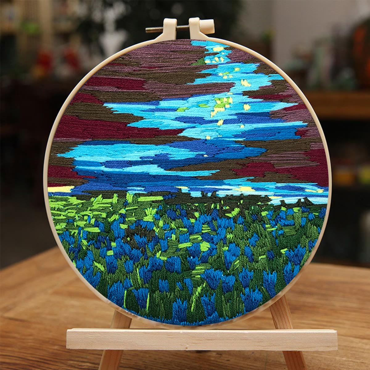 Rubbyoo Embroidery Kit - Claude Monet Water Lilies - image 5