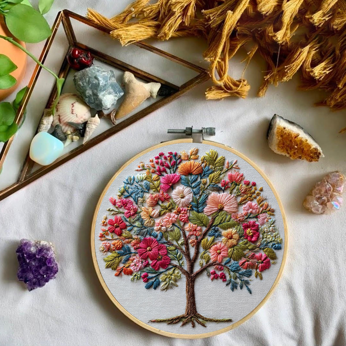 Rubbyoo Embroidery Kit - Fantasy Tree | Gift For Craft Lovers | Unique Home Decor - image 5
