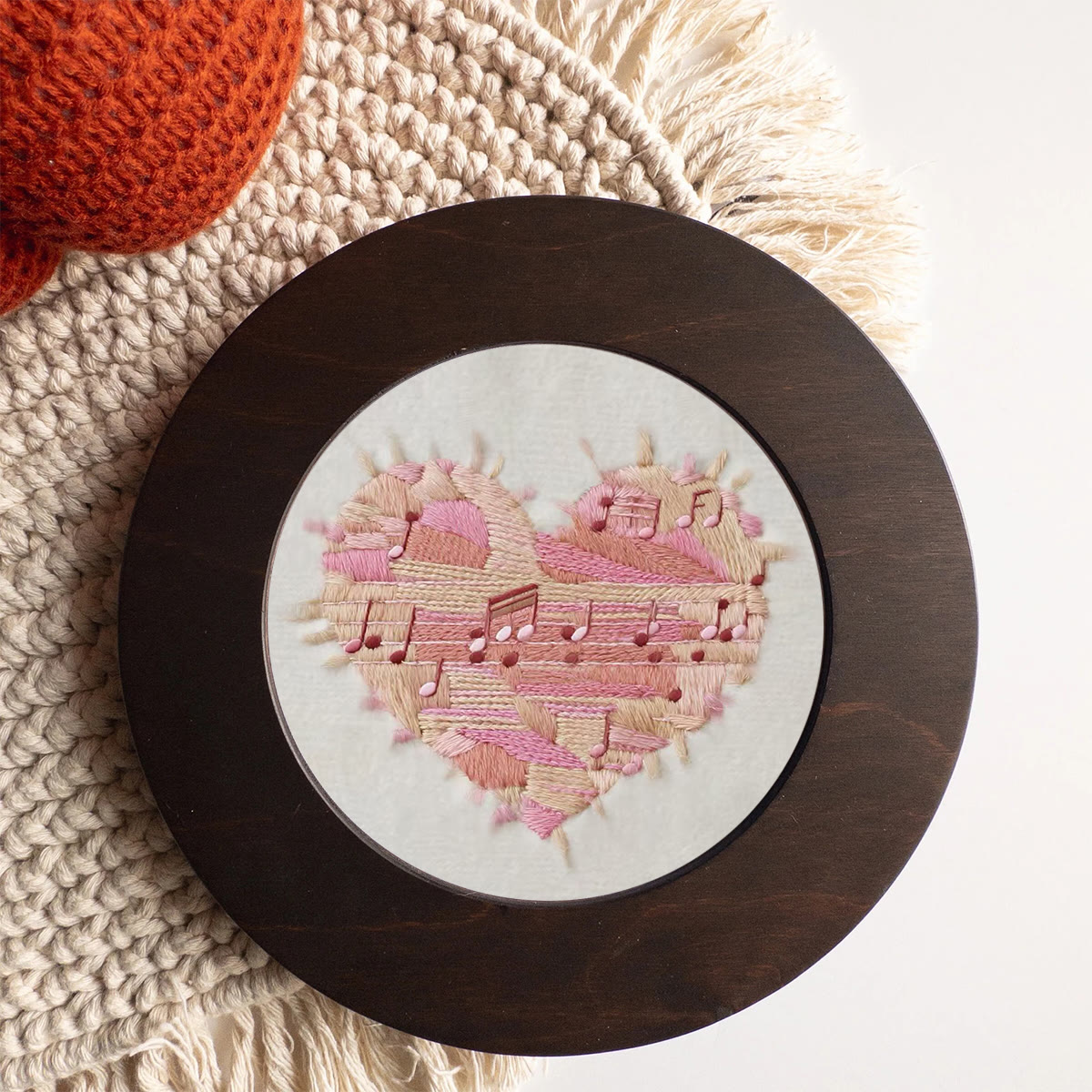 Rubbyoo Embroidery Kit - Valentine Heart | Handmade Gift For Lovers | Diy Desk Decor - image 6