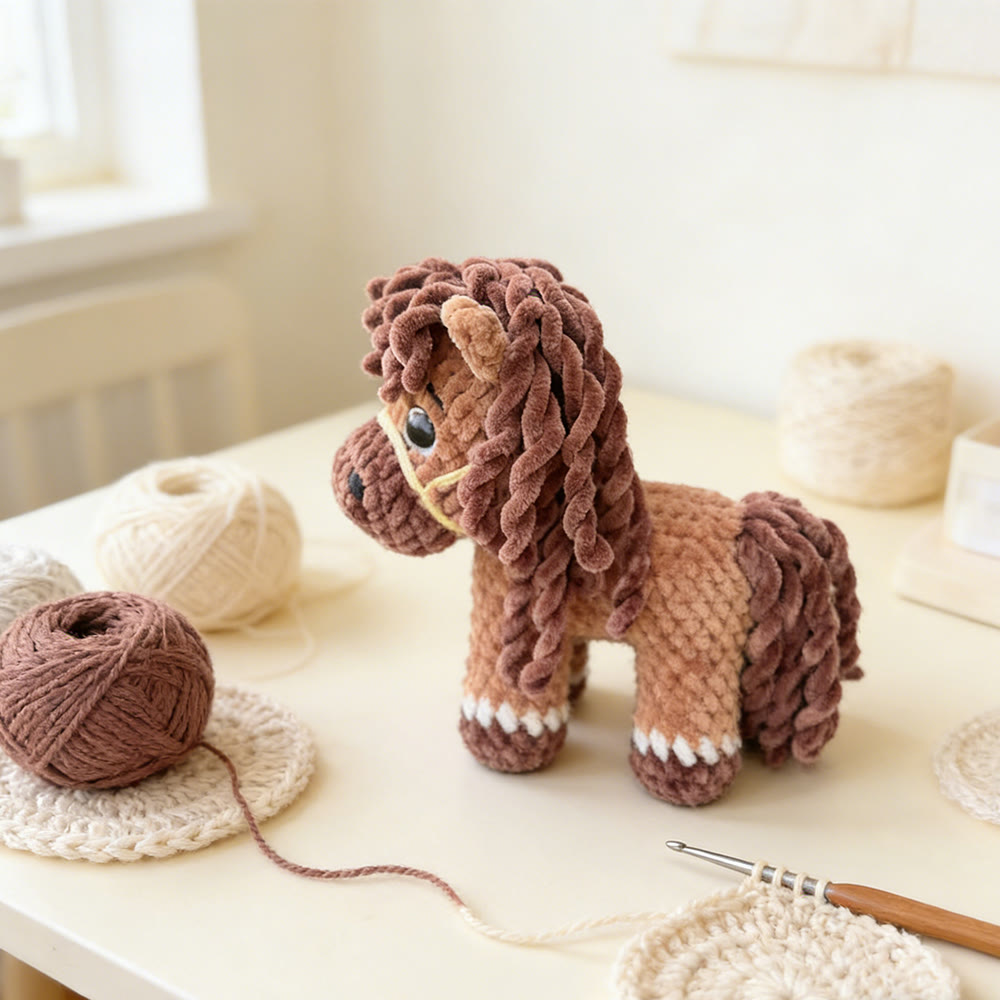 Diy Handmade Horsevcrochet Kit - Special Pony Toy | Nice Plsh Toy  - image 4