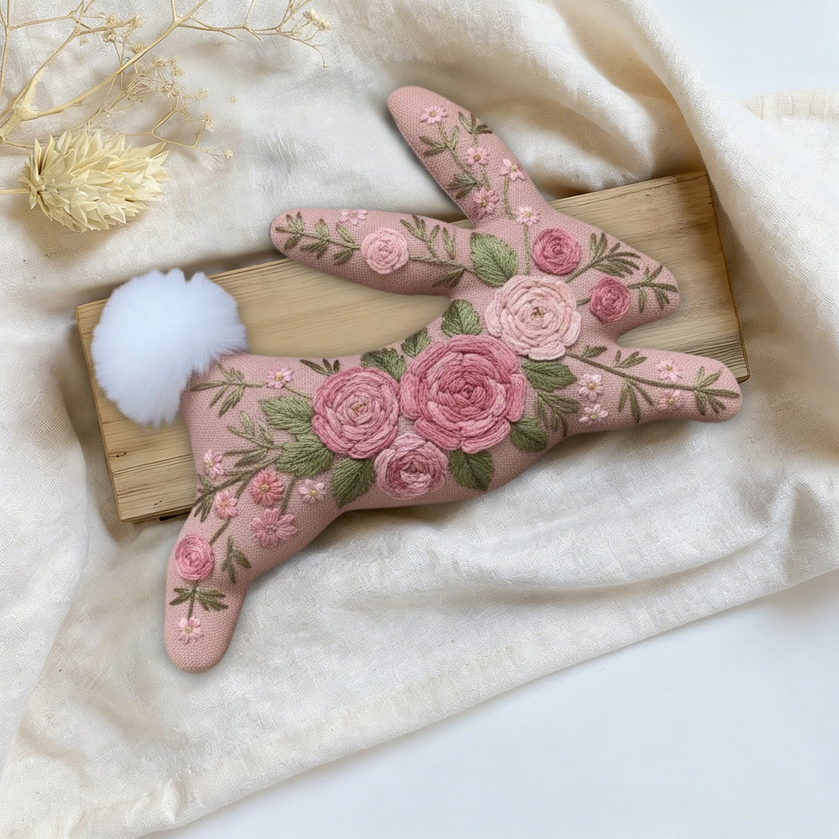 Rubbyoo Rabbit Embroidery Kit - Fascinating Rose | Unique Floral Art | Perfect Gift For Her - image 7