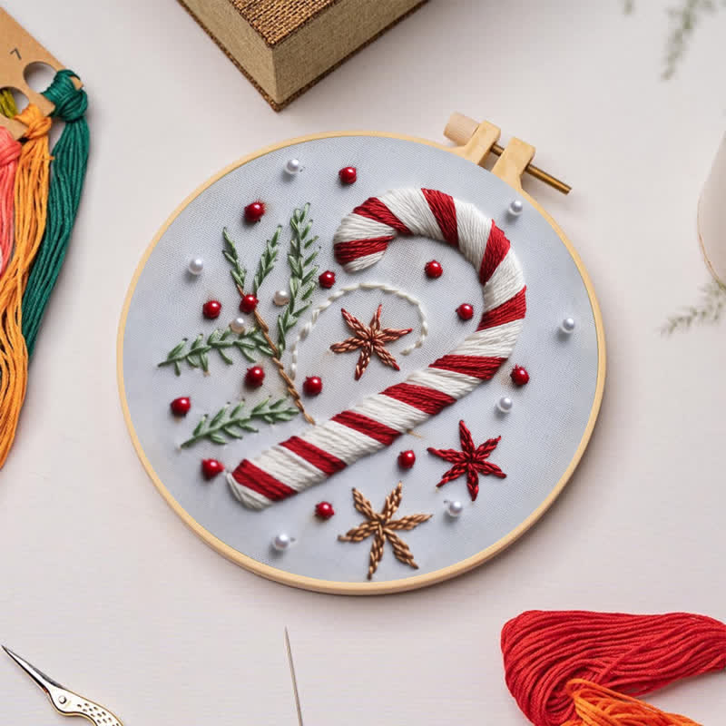 Rubbyoo Embroidery Kit -"Magnificent Mini - Candy Cane" - image 4