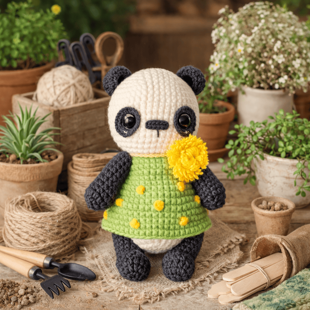 Diy Handmade Cozy Panda Crochet Kit - Baby Shower Toy | Handmade Spring Decor - image 3