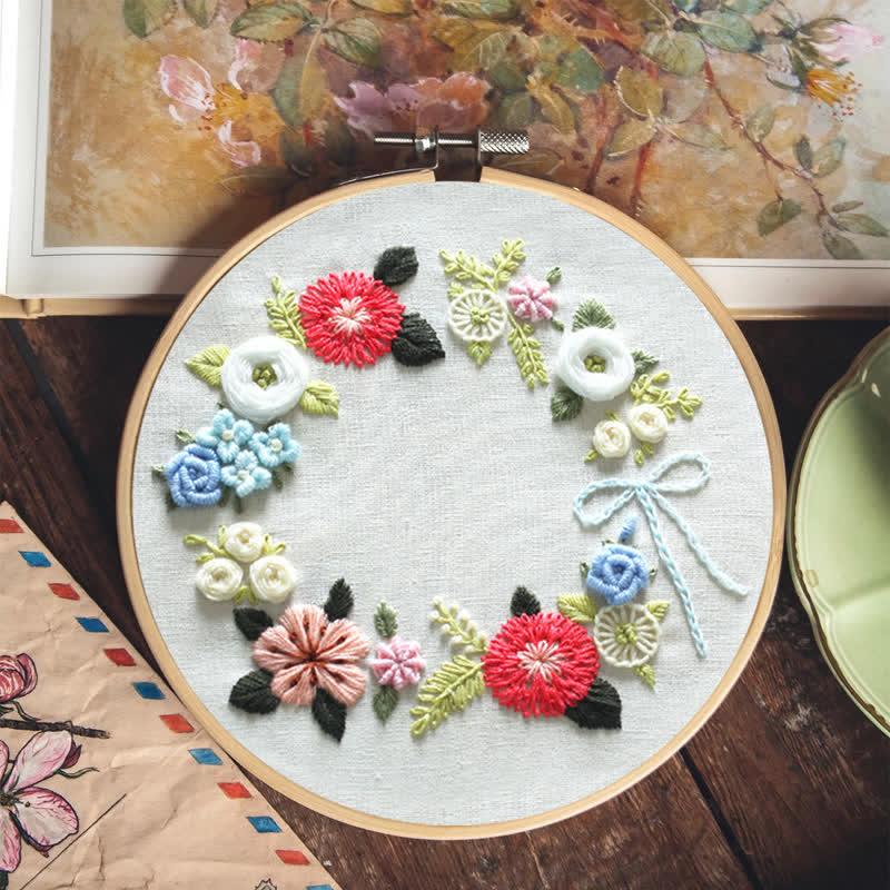 Rubbyoo Embroidery Kit - Retro Floral - image 8