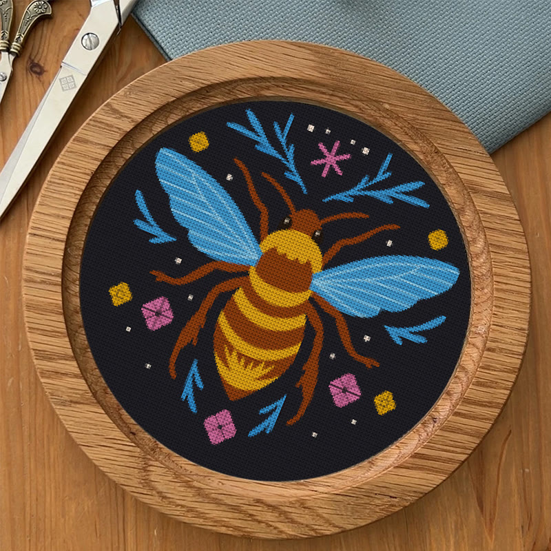  Cross Stitch Kit - Fantasy Bee | Diy Insect Handicraft | Unique Hanging Ornament  - image 7