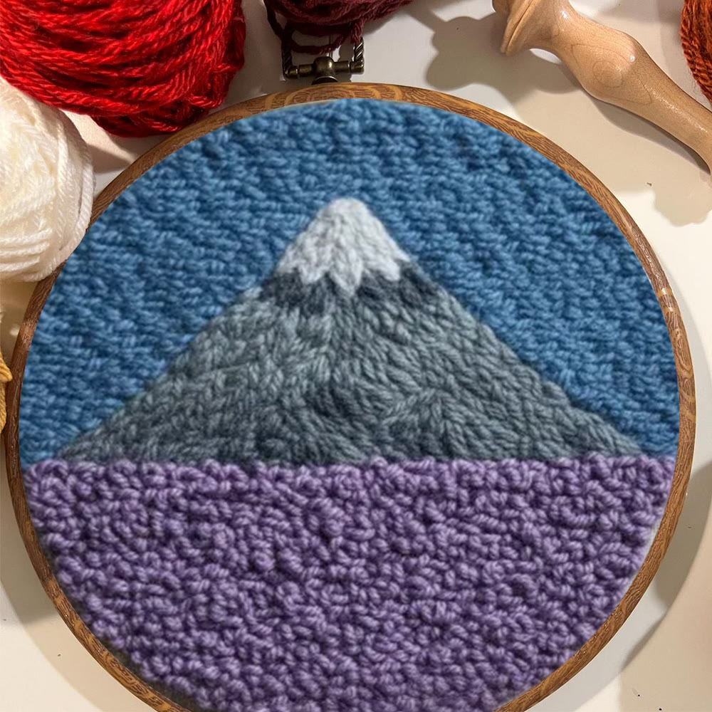 Soft-Hued Snow-Capped Mountain Punch Needle Kit – Literary Artistic Home Decor | Charming Gift For Her - image 8