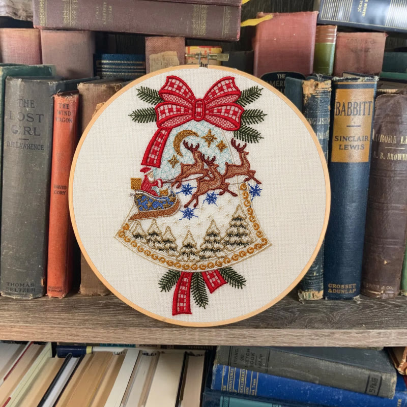 Rubbyoo Embroidery Kit - Christmas Bell | Diy Christmas Tree Hanging | Unique Holiday Decoration - image 8