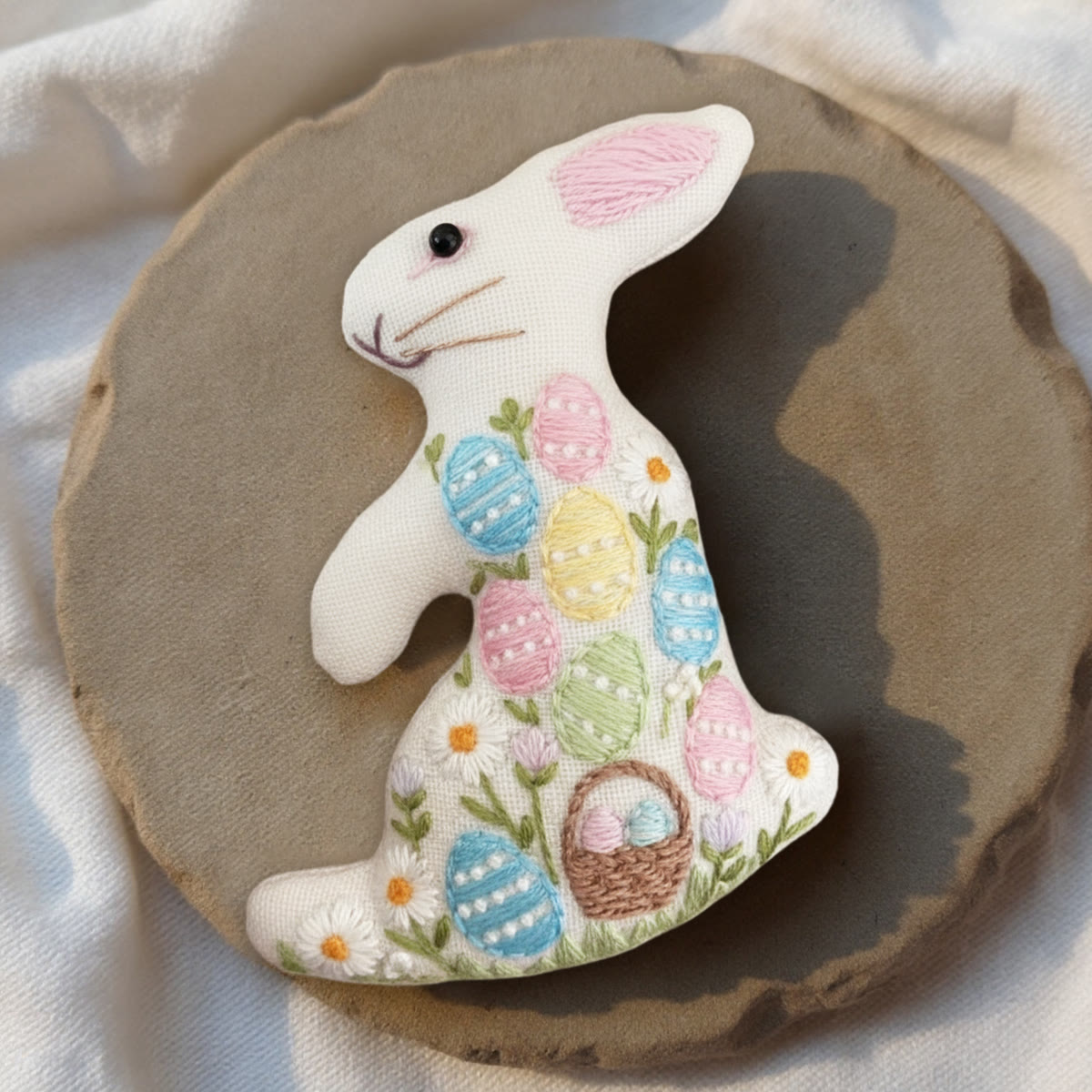 Rubbyoo Rabbit Embroidery Kit - Colourful Egg | Happy Easter Craft | Diy Handmade Art - image 10