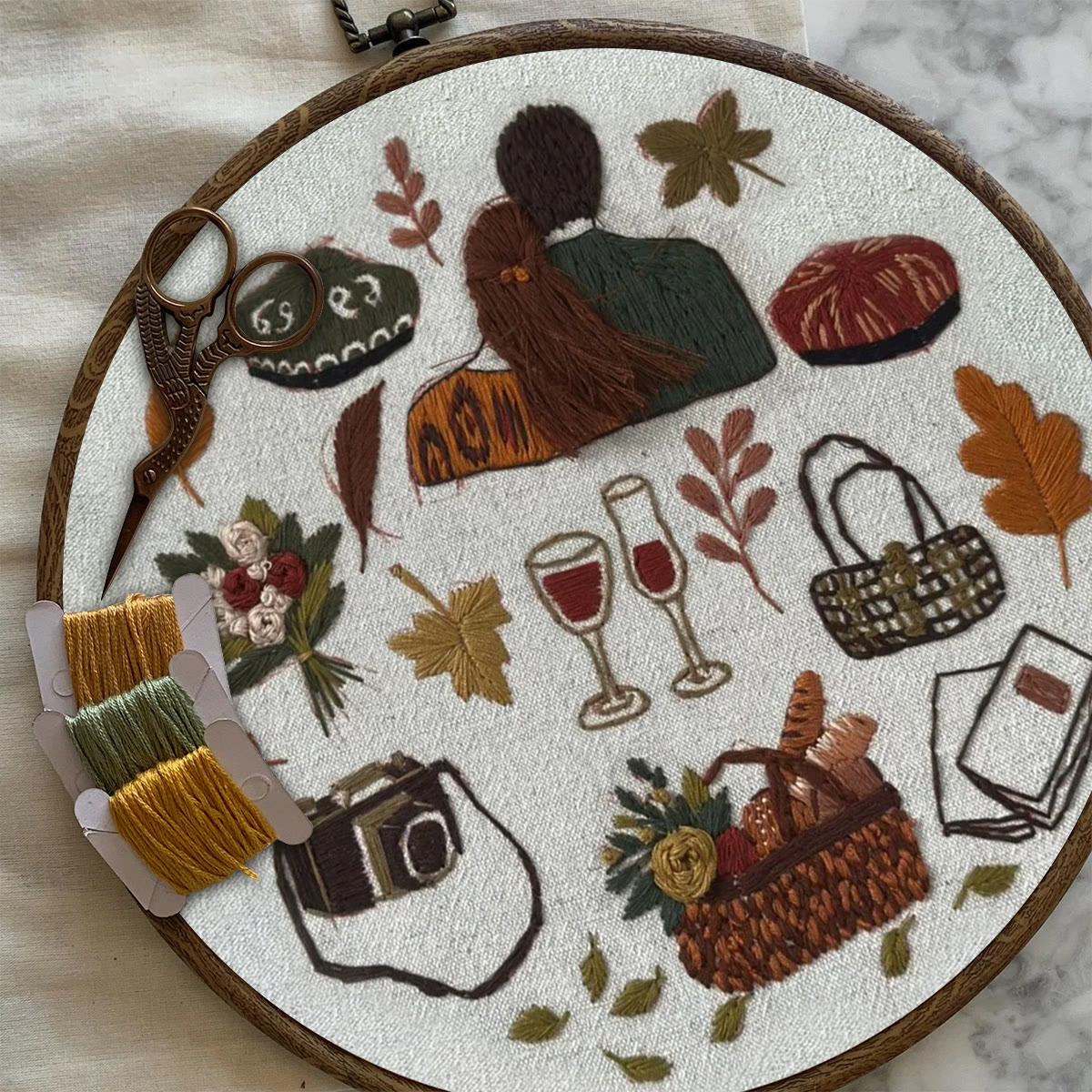 Rubbyoo Embroidery Kit- Autumn Vibes  2 | Diy Kit For Beginners  Cozy Crafts - image 7