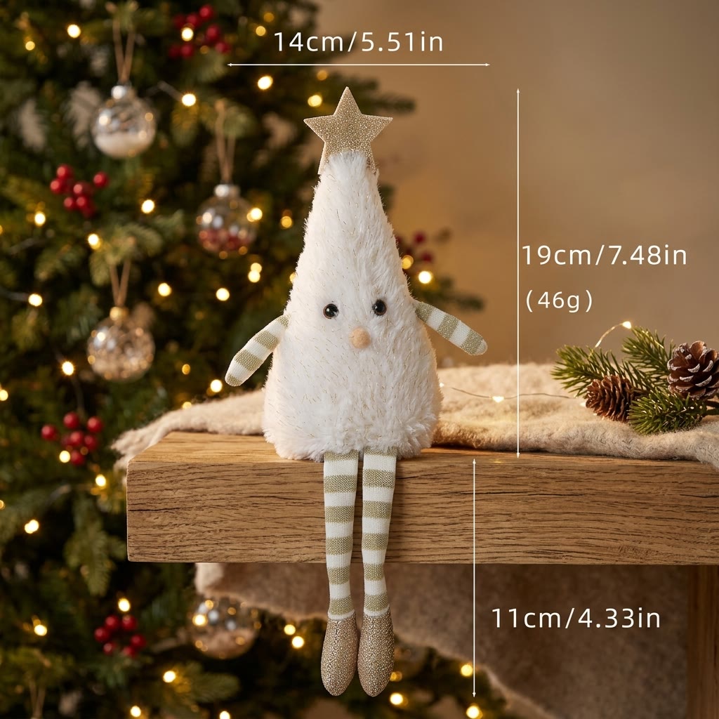 Rubbyoo Charming Plush Xmas Tree Hanging – Funny Christmas Accent | Cozy Festive Party Ornament - G - image 9