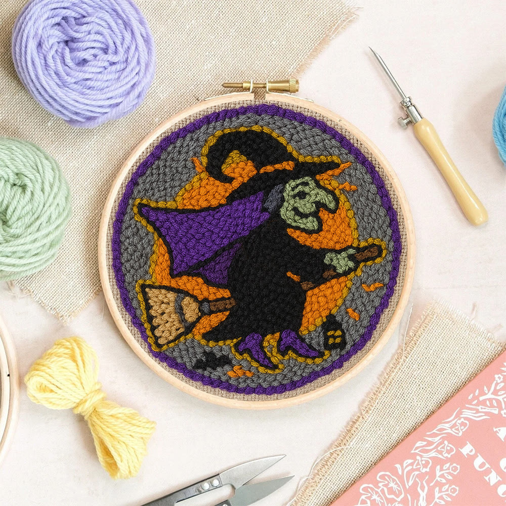 Magic Wizard Punch Needle Kit - Spooky Halloween Gift | Ideal Craft For Home Decor - image 7