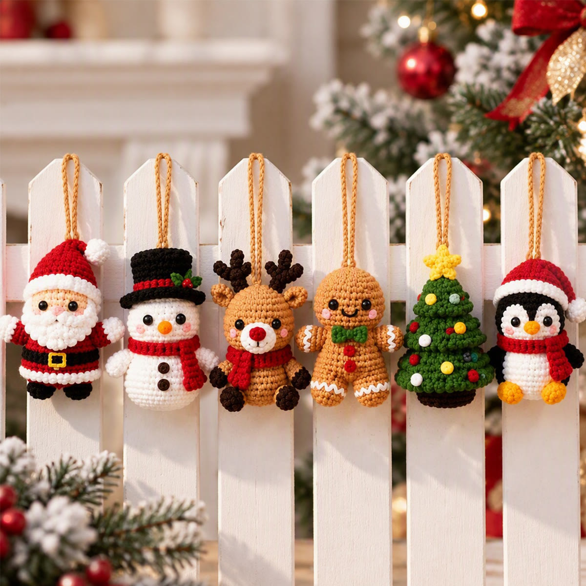 Diy Handmade Festive Ornaments Crochet Kit - Christmas Party Home Decor | Perfect Gift For Handmade Beginners - image 5