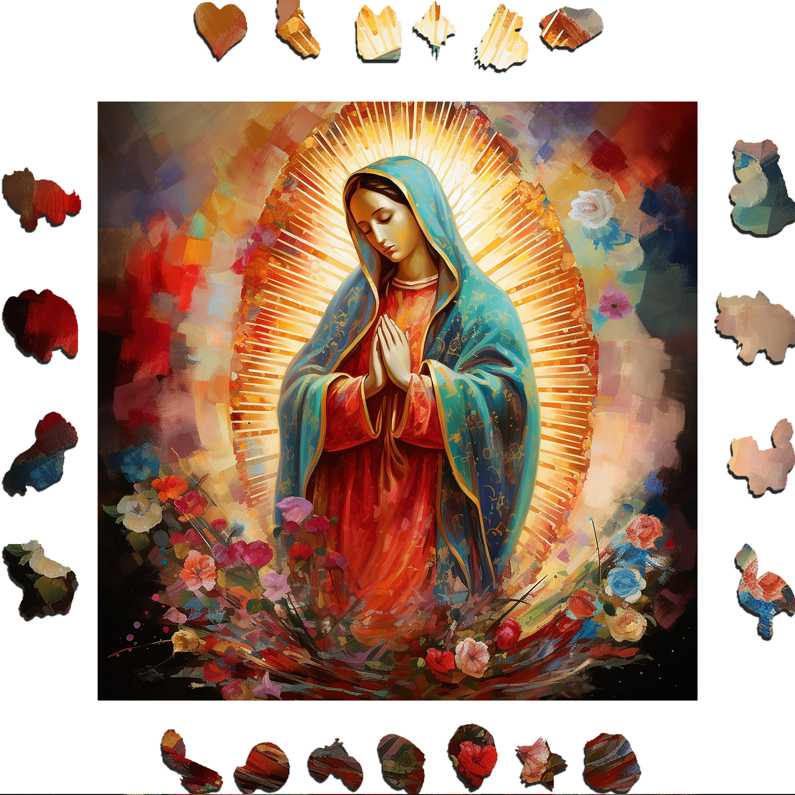Our Lady of Guadalupe - Wooden Jigsaw Puzzle