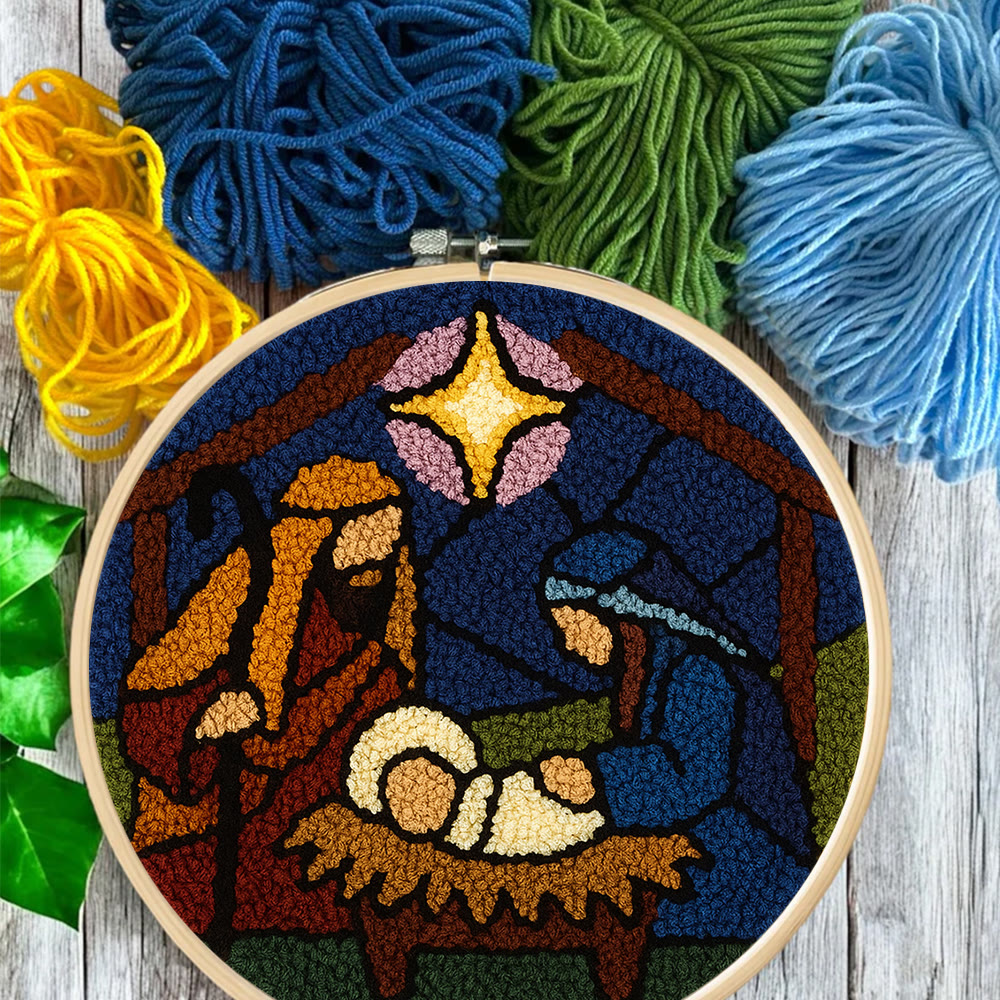 Nativity Scene Punch Needle Kit - Religious Craft | Handmade Decor For Religious Celebrations - image 10