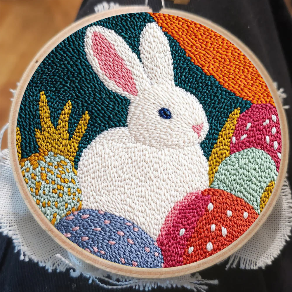 Easter Egg Bunny Punch Needle Kit - Joyful DIY | Festive Holiday Treasure - image 8