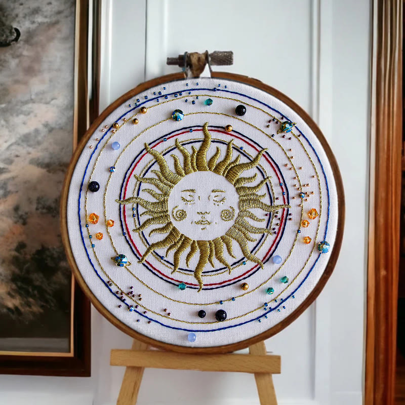 Rubbyoo Bead Embroidery Kit - Sun Galaxy | Universe Handmade Artwork | Diy Home Decor - image 6