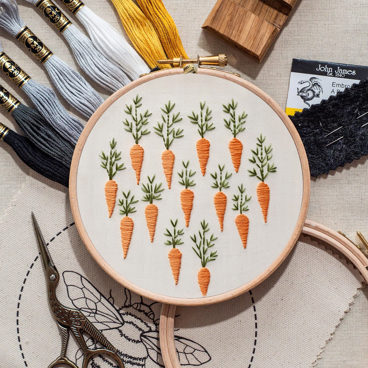 Rubbyoo Embroidery Kit- Carrots - image 9