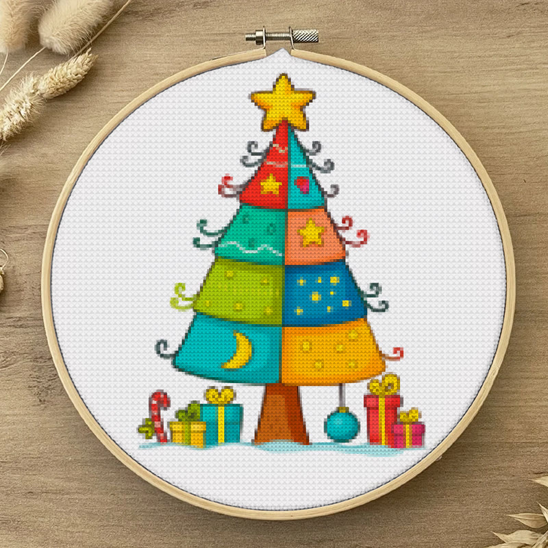  Cross Stitch Kit - Stylish Christmas Tree | Holiday Handmade Gifts | Nice For Christmas Decoration - image 3