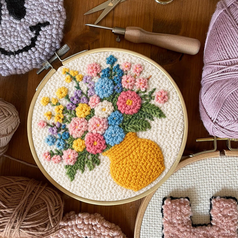 Vibrant Floral Bouquet Punch Needle Kit – Exquisite Handcraft | Perfect Gift For Plant Lovers - image 9