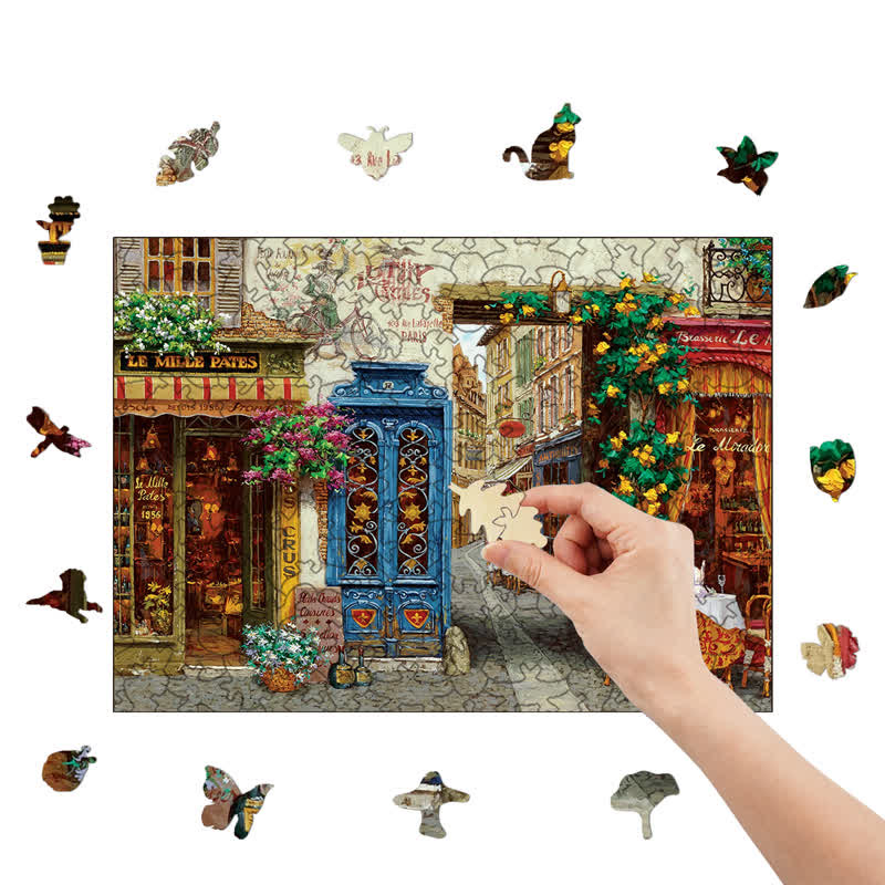Rubbyoo Rue Lafayette Paris - Wooden Jigsaw Puzzle