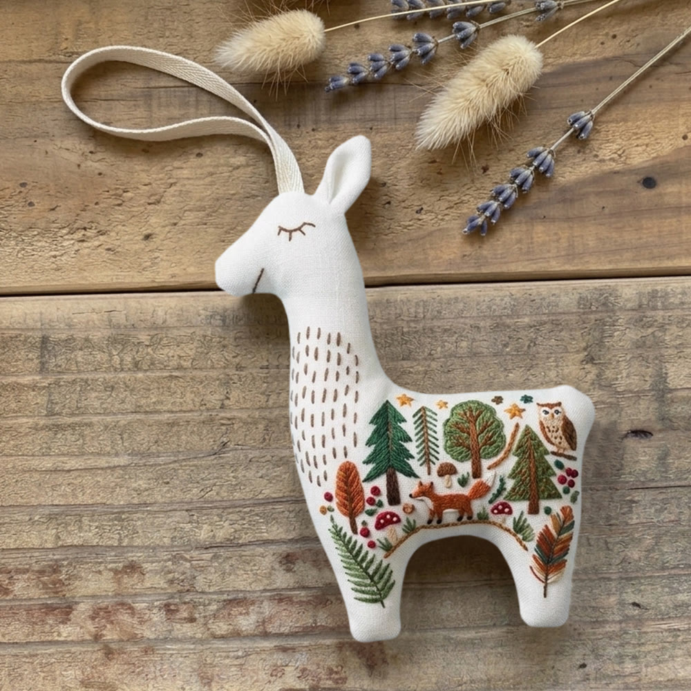 Rubbyoo Llama Embroidery Kit - Woodland Animal | Diy Sewing Project | Spring Room Decor - image 7