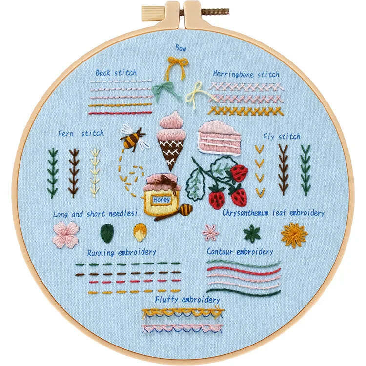 Rubbyoo 3-piece Embroidery Starter Kit - Handmade Beginner Stitch Practice | Diy Simple Needle Craft  - image 8