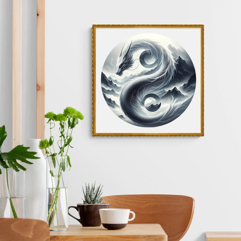 Rubbyoo Wind and Mountain Serpent Yin and Yang -2 Wooden Jigsaw Puzzle