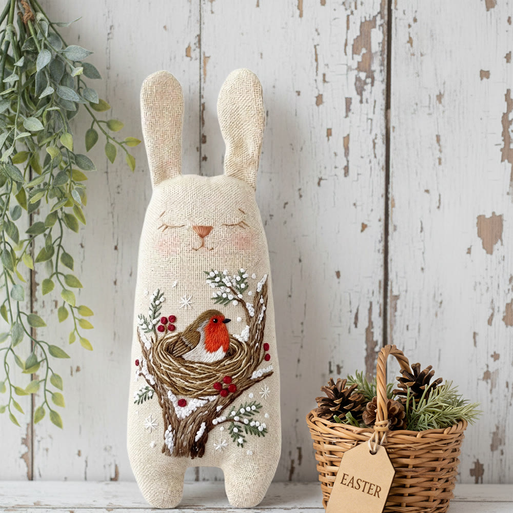 Rubbyoo Bunny Toy Embroidery Kit - Cute Little Bird | Diy Embroidery Kit |  Gifts For Children  - image 2