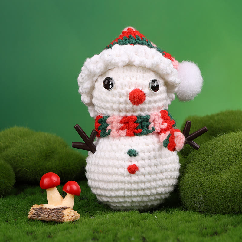 Diy Handmade Christmas Series Crochet Kit - Perfect Holiday Gifts |  Christmas Handicraft For Friends - Snowman B - image 10