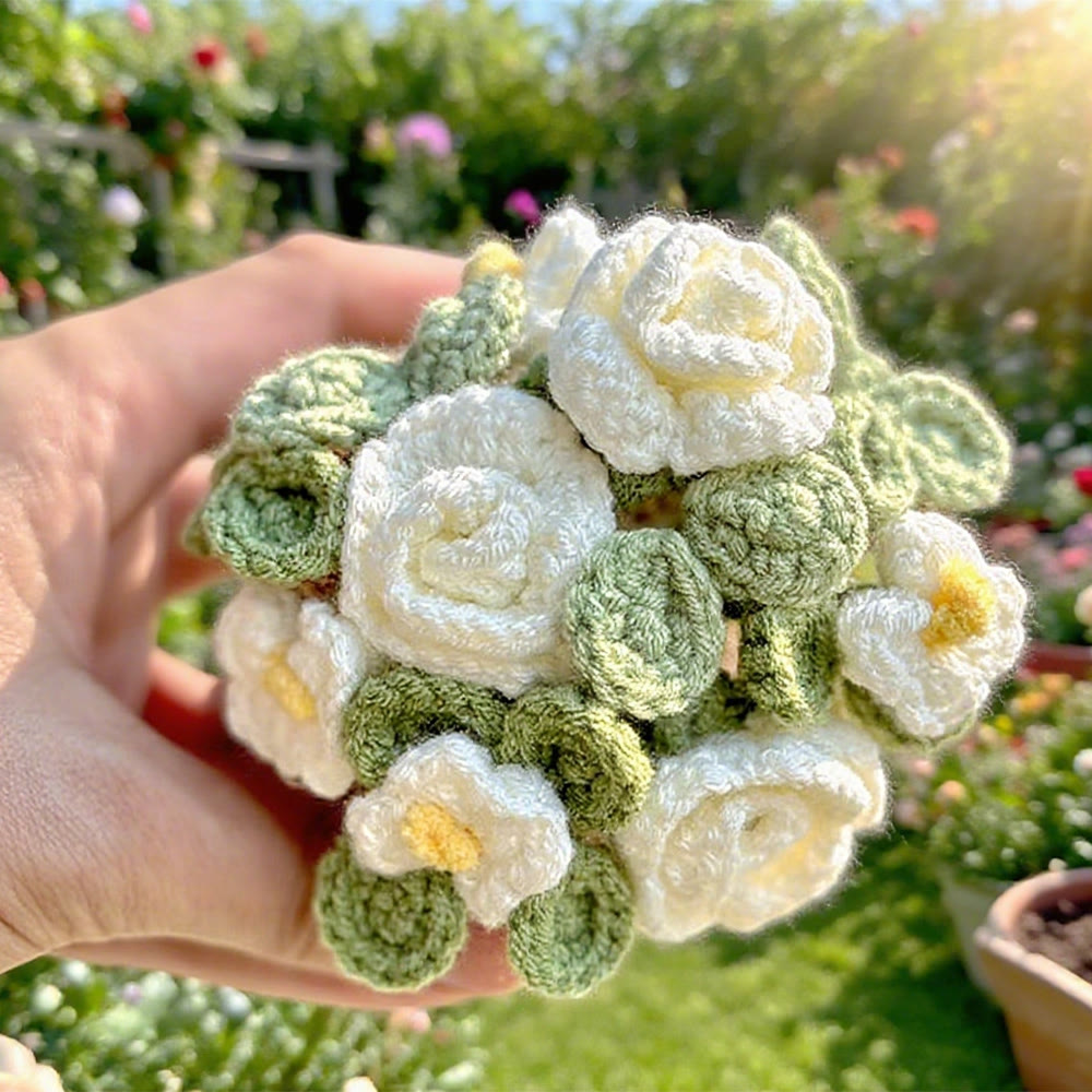 Diy Handmade Flower Pot Crochet Kit -  Flower Basket Hanging Craft | Nice For Garden Ornament  - image 10