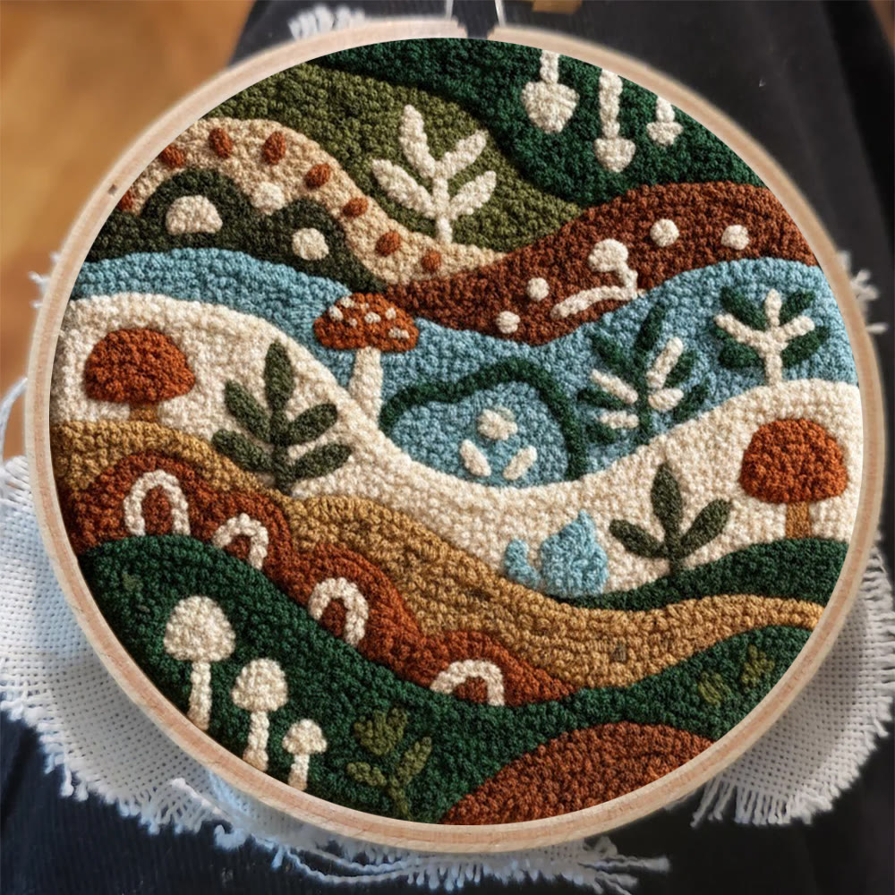 Rural Plants Punch Needle Kit - Easy Craft For Beginner | Unique Handmade Art - image 5