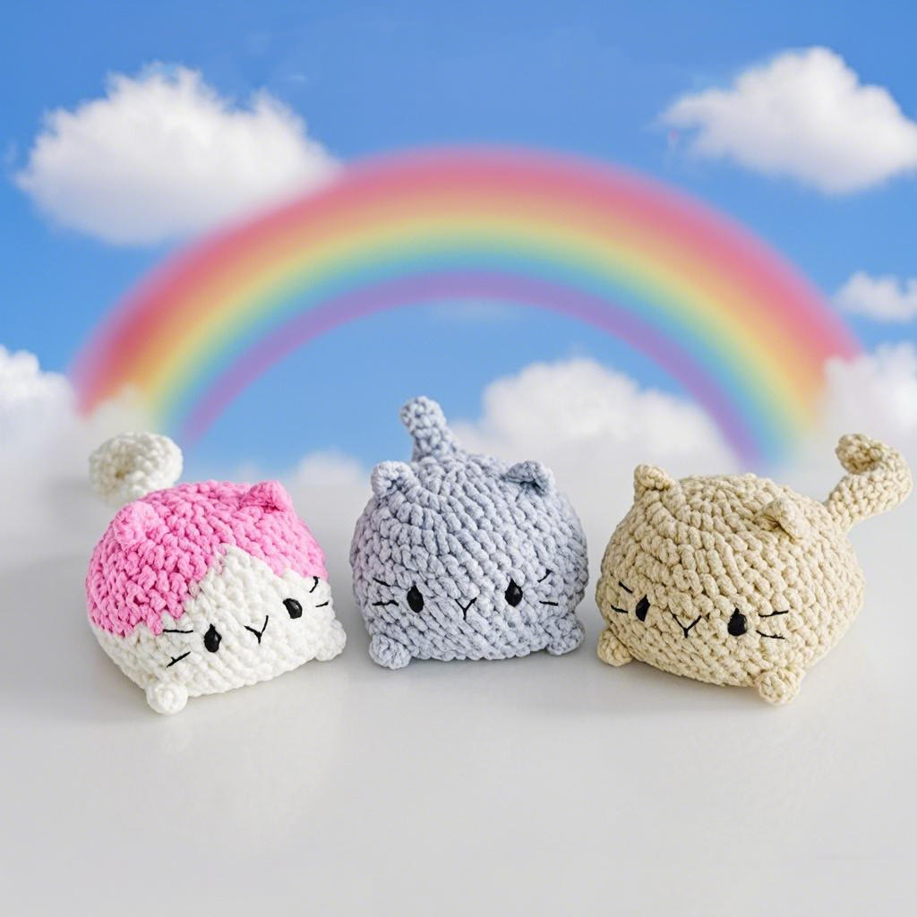 DIY  Handmade Mini Cat Series Crochet Kit - Lovely Cat Collection | Unique Bag Accessories - image 4