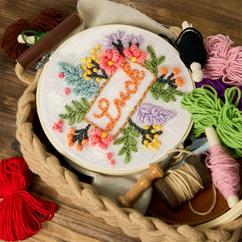 Floral Wish Punch Needle Kit - Creative Handmade Craft | Unique Birthday Gift  - image 3