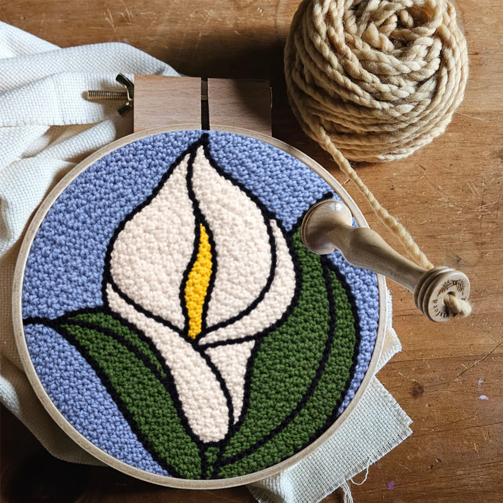Arum Lily Punch Needle Kit - Diy Flower Design | Modern Handmade Craft - image 10